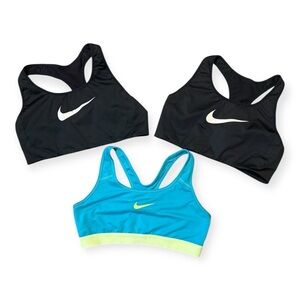 Nike Women's Athletic Tops Bundle - Black and Aqua